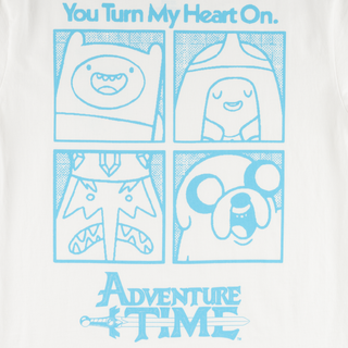 ADVENTURE TIME X WELCOME - Heart On Boxy Garment-Dyed Tee