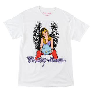 Britney Spears X Welcome - Angel Tee - White