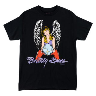 Britney Spears X Welcome - Angel Tee- Black