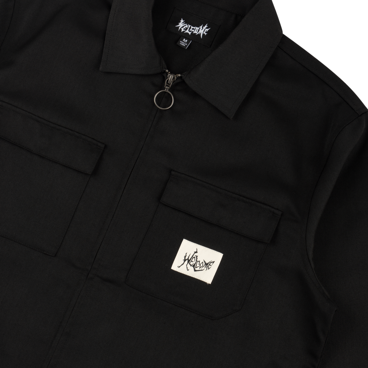 Nephilim Zip-Up Twill LS Work Shirt - Black – Welcome Skateboards