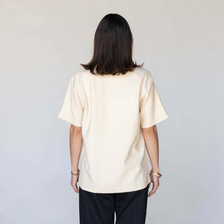 Phantom Embroidered Waffle-Knit Tee - Bone