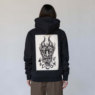 Light and Easy Pigment-Dyed Hoodie w/Patch - Black