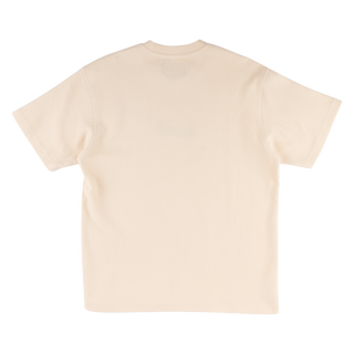 Phantom Embroidered Waffle-Knit Tee - Bone