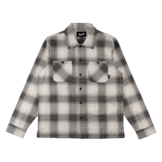 Fang Woven Plaid Shirt - Black
