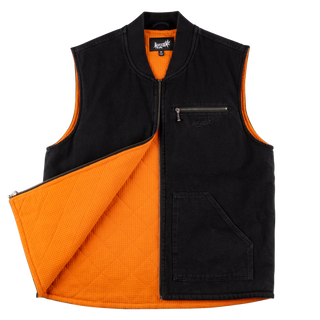 Nephilim Canvas Zip Vest w/Thermal Lining - Black
