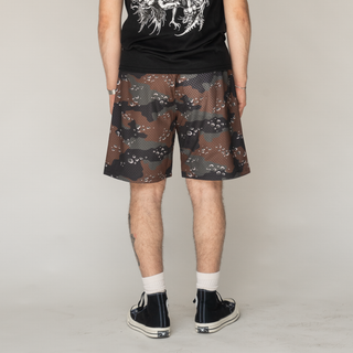 Barb Mesh Shorts- Timber