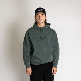 Spine Pigment-Dyed Pullover Hoodie - Duck