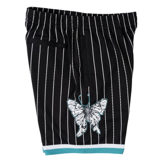 Butterfly Mesh Basketball Shorts - Black/Teal