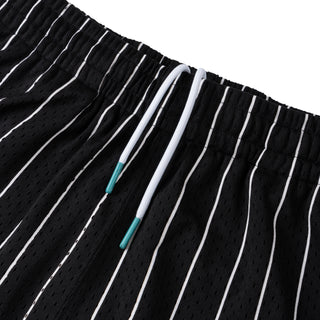 Butterfly Mesh Basketball Shorts - Black/Teal