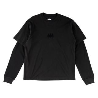 Batman x Welcome - Bat Signal Layered Tee w/Thermal Long Sleeves