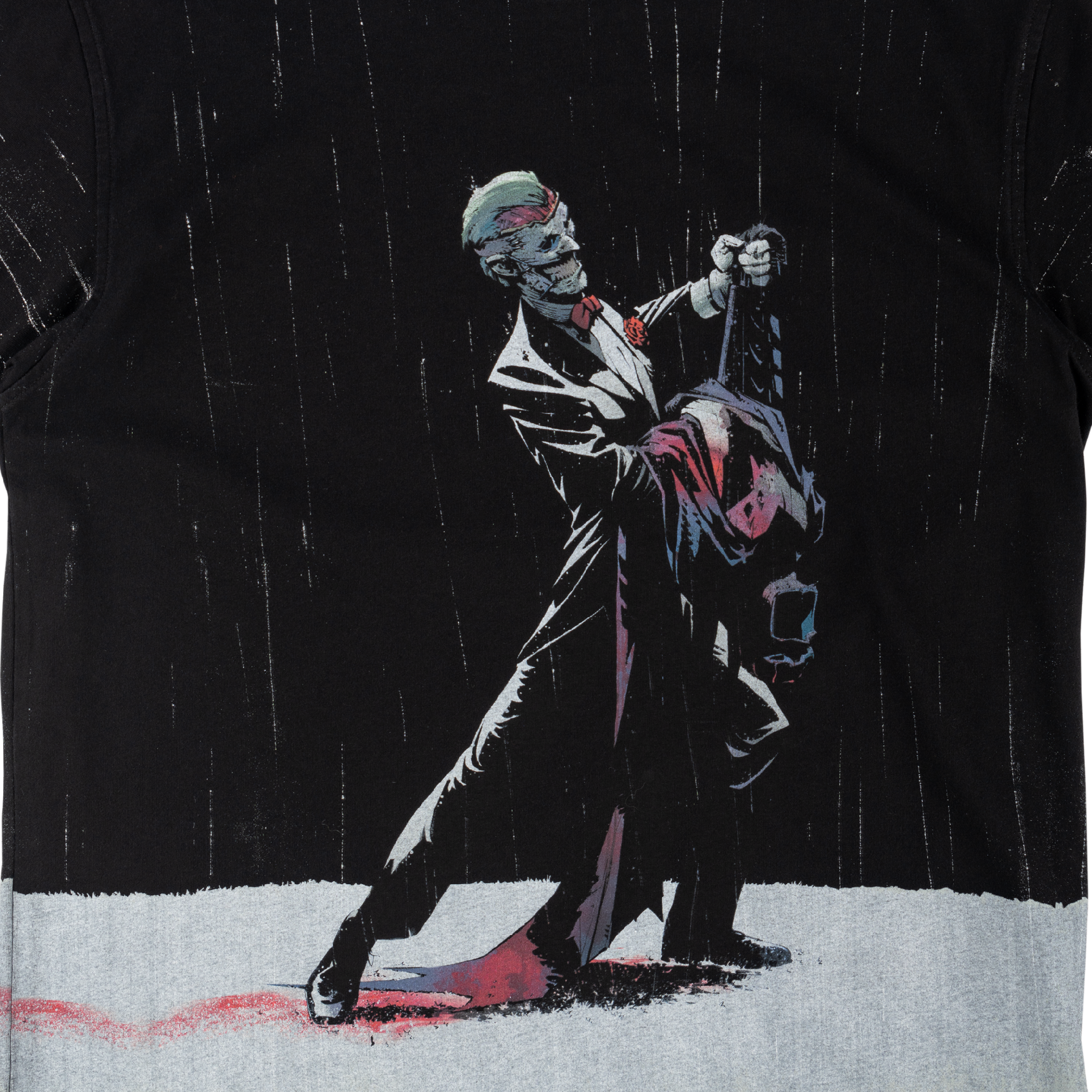 Batman x Welcome - Rain Dance All-Over Print Boxy Knit Tee Batman x Welcome - Rain Dance All-Over Print Boxy Knit Tee