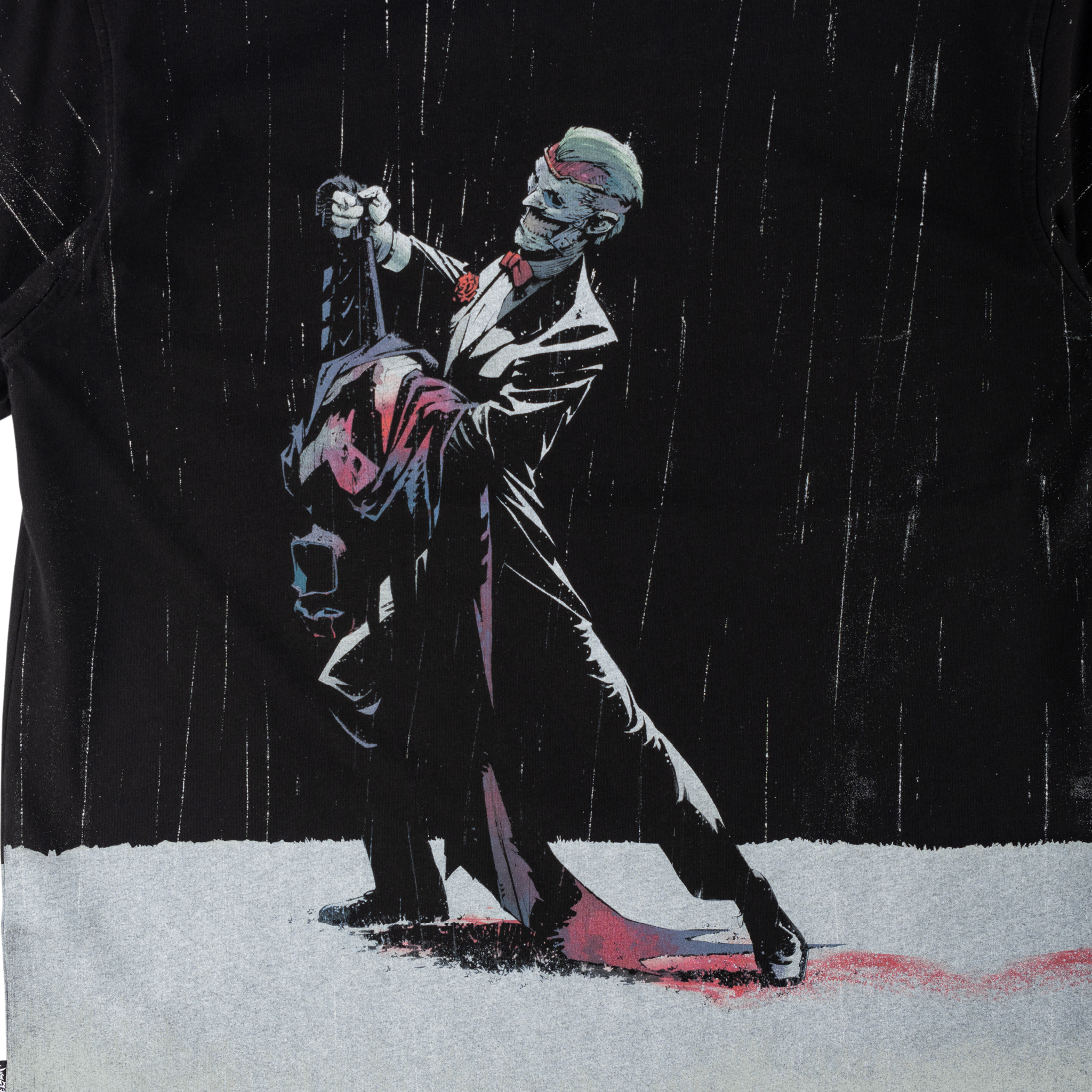 Batman x Welcome - Rain Dance All-Over Print Boxy Knit Tee Batman x Welcome - Rain Dance All-Over Print Boxy Knit Tee