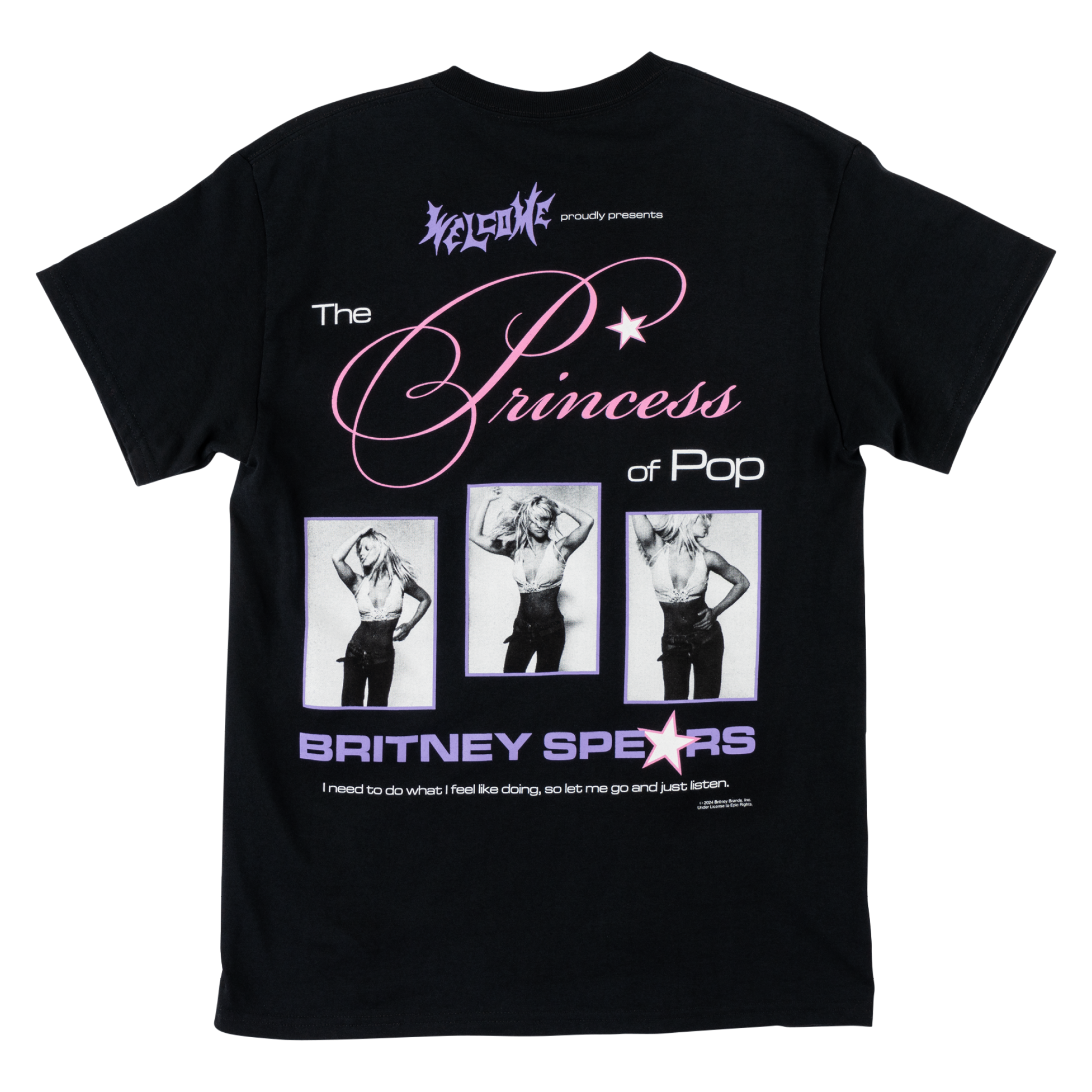 Britney Spears X Welcome - Princess Tee - Black – Welcome Skateboards Britney Spears X Welcome - Princess Tee - Black – Welcome Skateboards