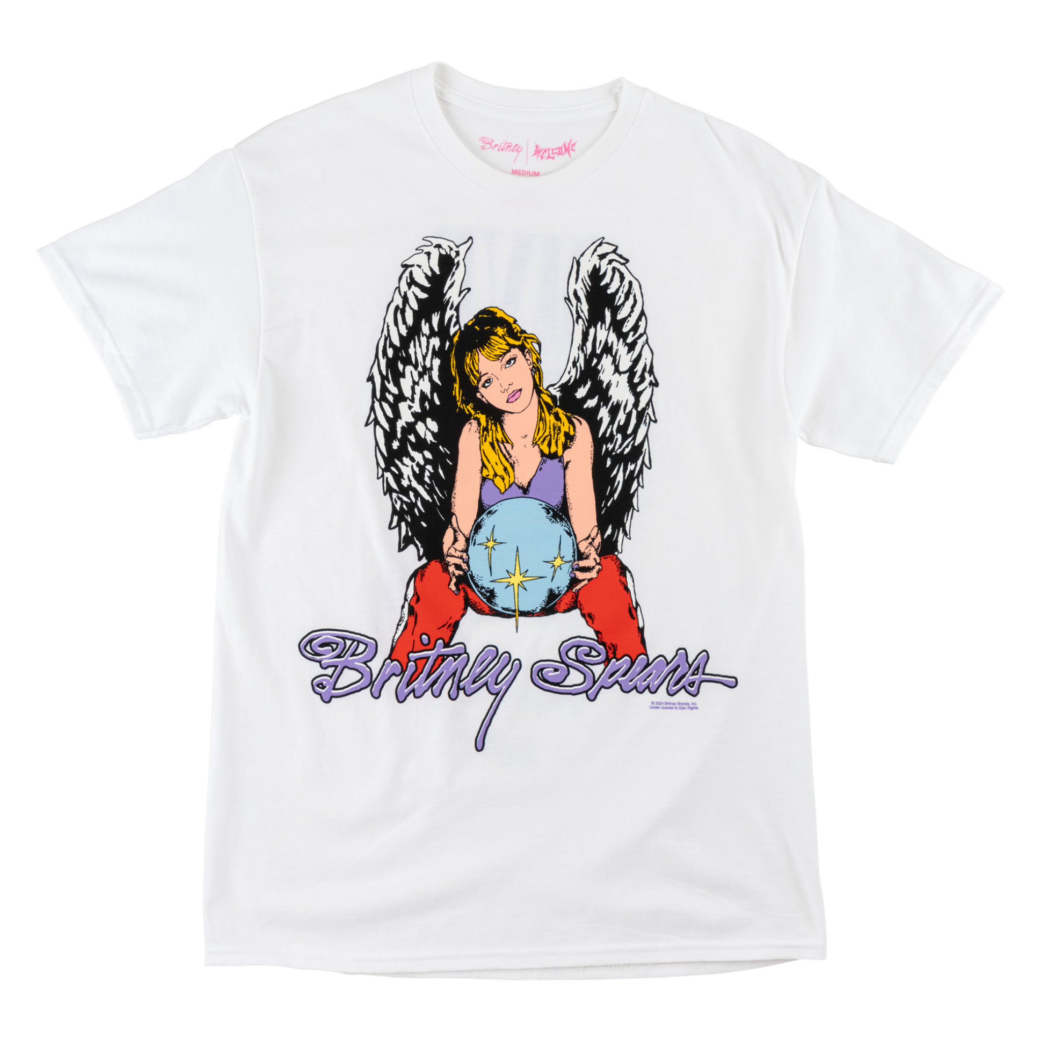 ブリトニースピアーズ welcomeskate コラボTシャツ Britney Spears X Welcome - Angel Tee - White – Welcome