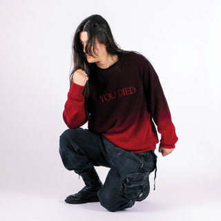 Dark Souls X WELCOME - You Died Loose Knit Sweater