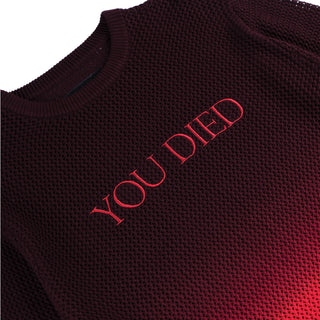 Dark Souls X WELCOME - You Died Loose Knit Sweater