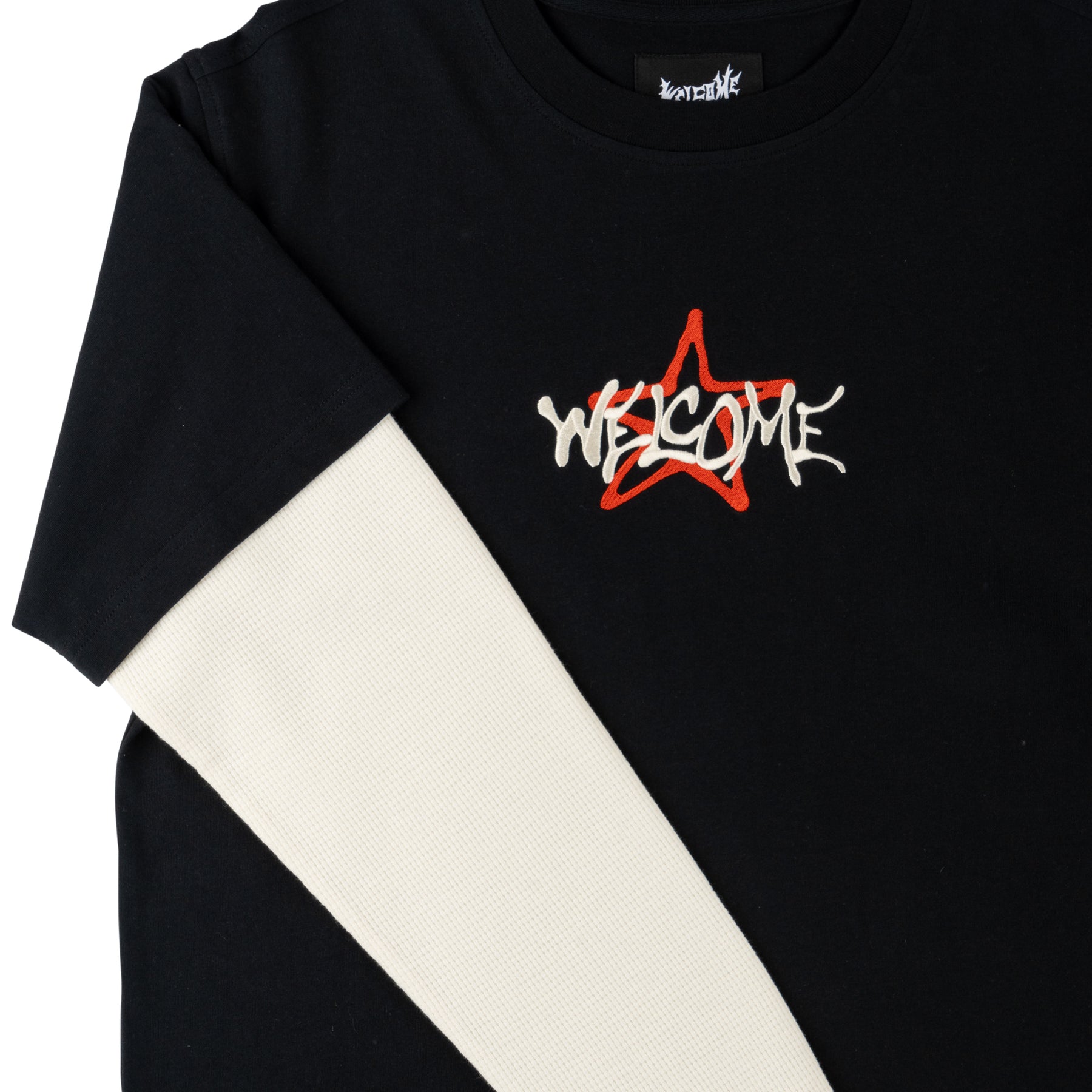 Starman Layered L/S Knit - Black – Welcome Skateboards