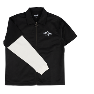 Supernatural Twill Work Shirt w/ Layered Thermal Sleeves