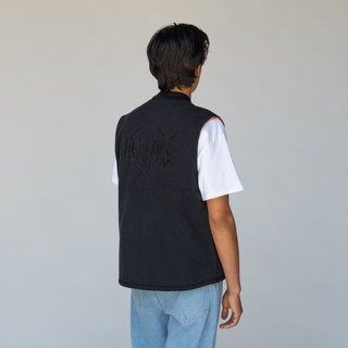 Splinter Enzyme-Washed Canvas Zip Vest