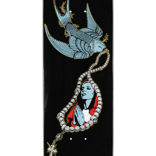 Rosary on Popsicle - Black/Gold Foil - 8.0"