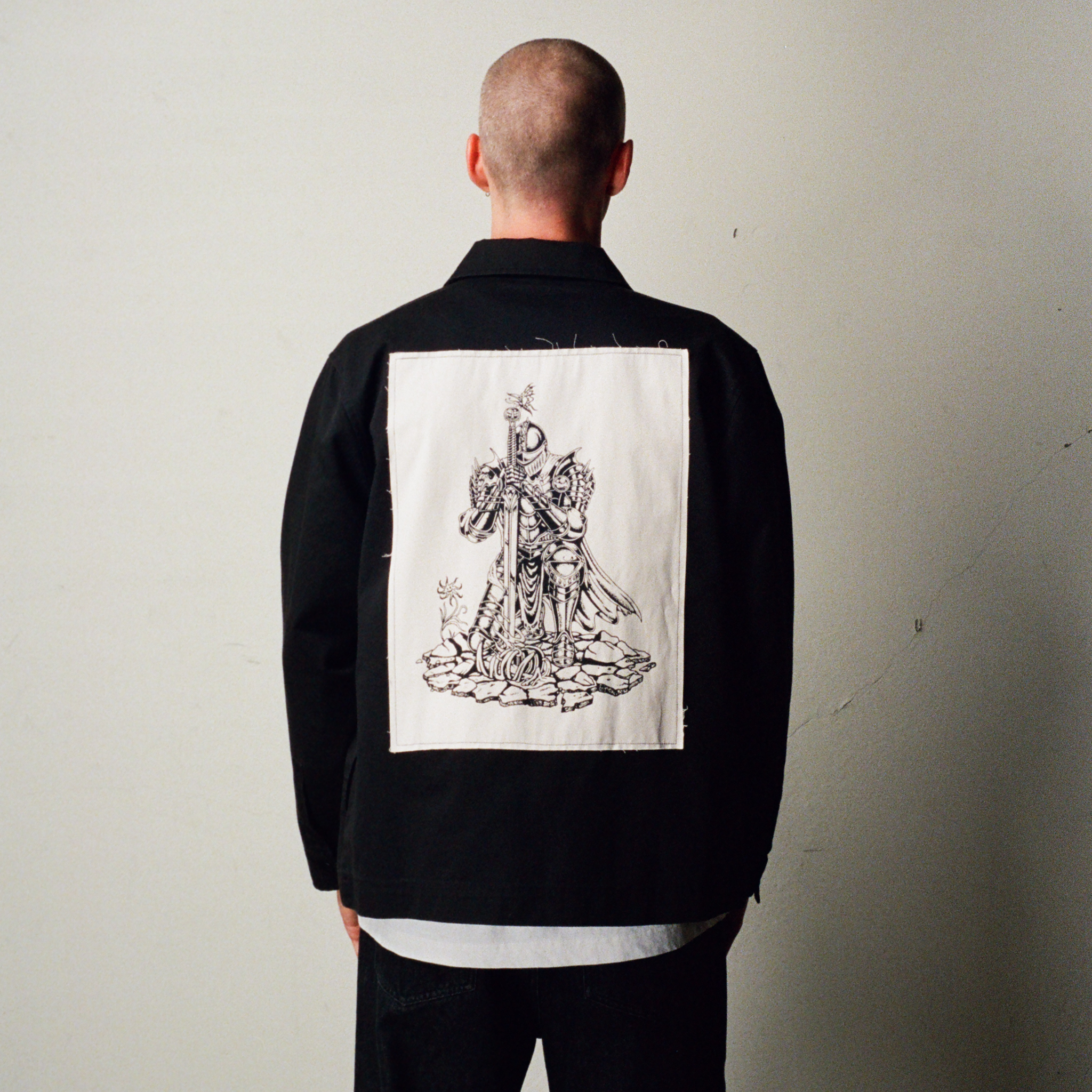 Paladin Twill Zip Work Shirt w/Back Patch – Welcome Skateboards Paladin Twill Zip Work Shirt w/Back Patch – Welcome Skateboards