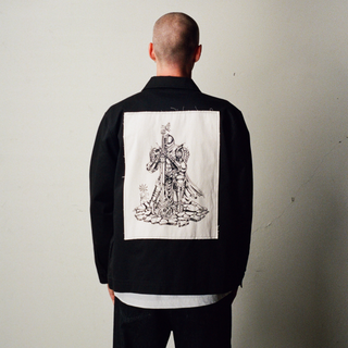 Paladin Twill Zip Work Shirt w/Back Patch