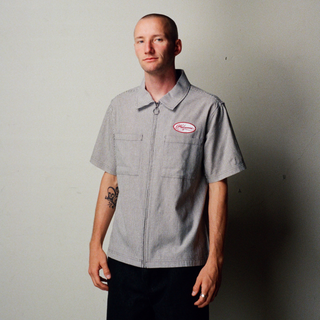 Garage Boxy Oxford Zip Shirt