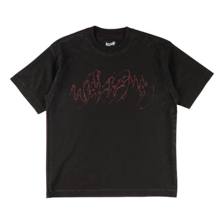 Weep Boxy Overprint Knit Tee