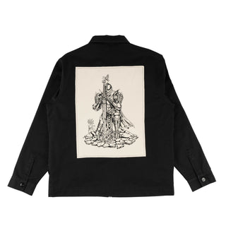 Paladin Twill Zip Work Shirt w/Back Patch