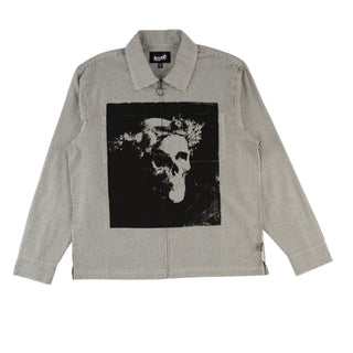 Crowned Printed Oxford Zip Shirt