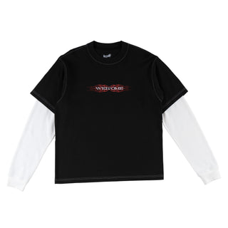 Brevity Garment-Dyed Contrast Stitch Layered Knit