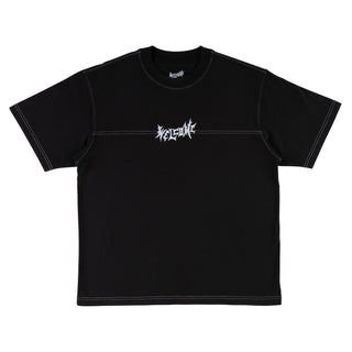 Vamp Boxy Contrast Stitch Football Knit