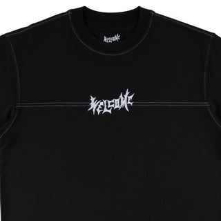 Vamp Boxy Contrast Stitch Football Knit