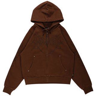 Grapple Cropped Zip Hoodie