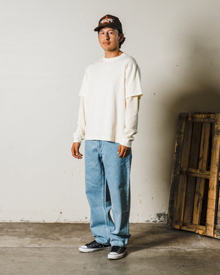 Shard Garment-Dyed Boxy Layered Knit