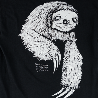 Sloth Tee - Black/White