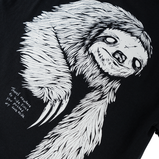 Sloth Tee - Black/White