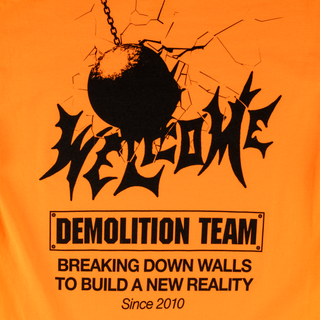 Demolition Long Sleeve Tee - Orange