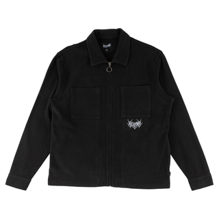 Sliver Garment-Dyed Waffle Knit Zip Shirt