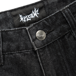 Immortal Loose Straight Fit Denim - Washed Black