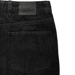 Immortal Loose Straight Fit Denim - Washed Black