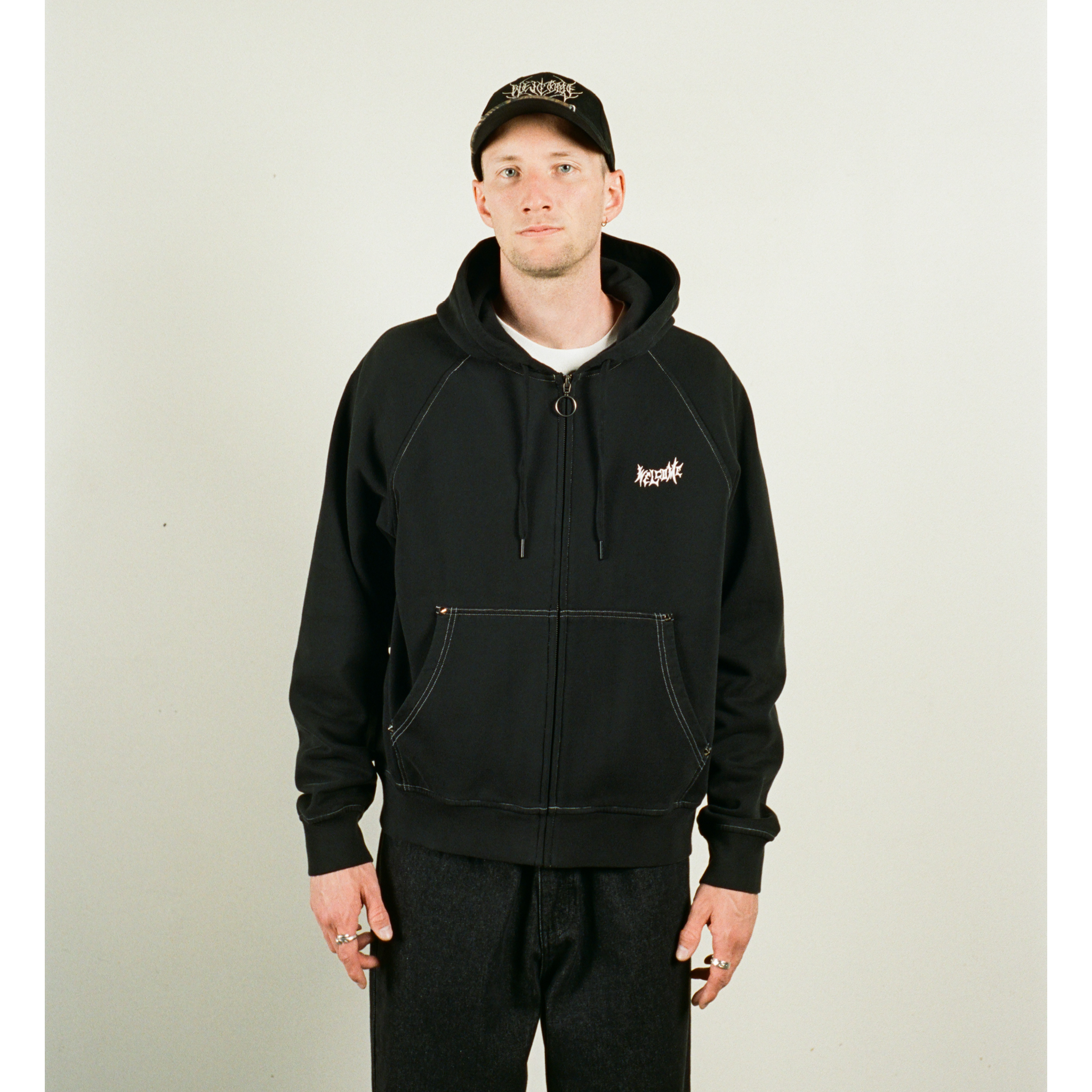 Vamp Pigment-Dyed Crop Zip Hoodie – Welcome Skateboards Vamp Pigment-Dyed Crop Zip Hoodie – Welcome Skateboards