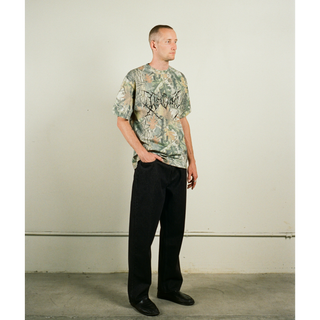 Antler Boxy Garment-Dyed Camo Tee