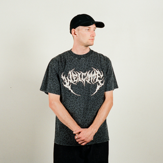 Fang Boxy Garment-Dyed Printed Tee