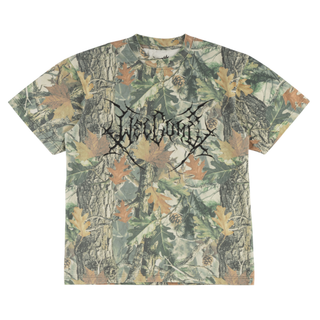 Antler Boxy Garment-Dyed Camo Tee