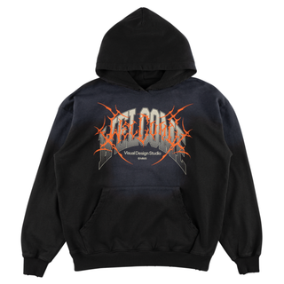 Coupled Sun Fade Distressed Hoodie