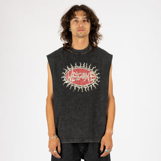 Cavity Boxy Sleeveless Knit