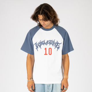 Dugout Boxy Raglan w/Fabric Patch