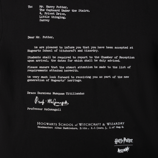 HARRY POTTER X WELCOME - Acceptance Boxy Garment-Dyed Tee