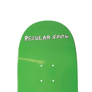 REGULAR SHOW X WELCOME - Shrub on Popsicle - Green/Silver Foil - 8.5"